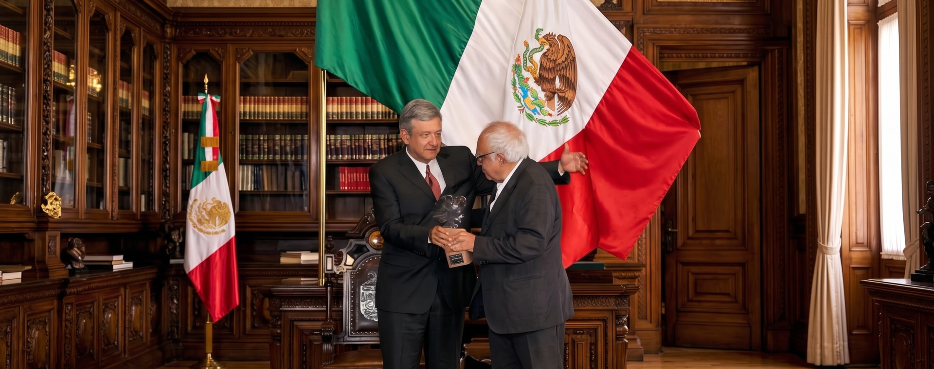 AMLO y Carlos Monsiváis